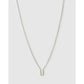 Mini Initial Necklace - U / Silver - Necklaces