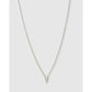 Mini Initial Necklace - V / Silver - Necklaces