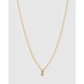 Mini Initial Necklace - X / Gold - Necklaces