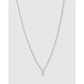 Mini Initial Necklace - X / Silver - Necklaces
