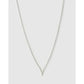 Mini Initial Necklace - Y / Silver - Necklaces