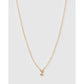 Mini Initial Necklace - Z / Gold - Necklaces