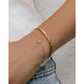 Mini Initial Stone Gold Bracelet - Bracelets