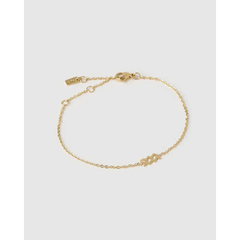 Mini Zodiac Bracelet - Gold / Aquarius - Bracelets