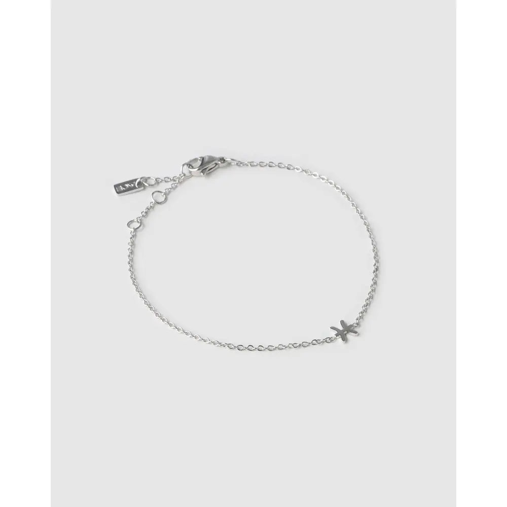 Mini Zodiac Bracelet - Silver / Pisces - Bracelets