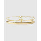 Mini Zodiac Bracelet Stack - Aquarius / Gold - Bracelets