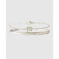 Mini Zodiac Bracelet Stack - Virgo / Silver - Bracelets