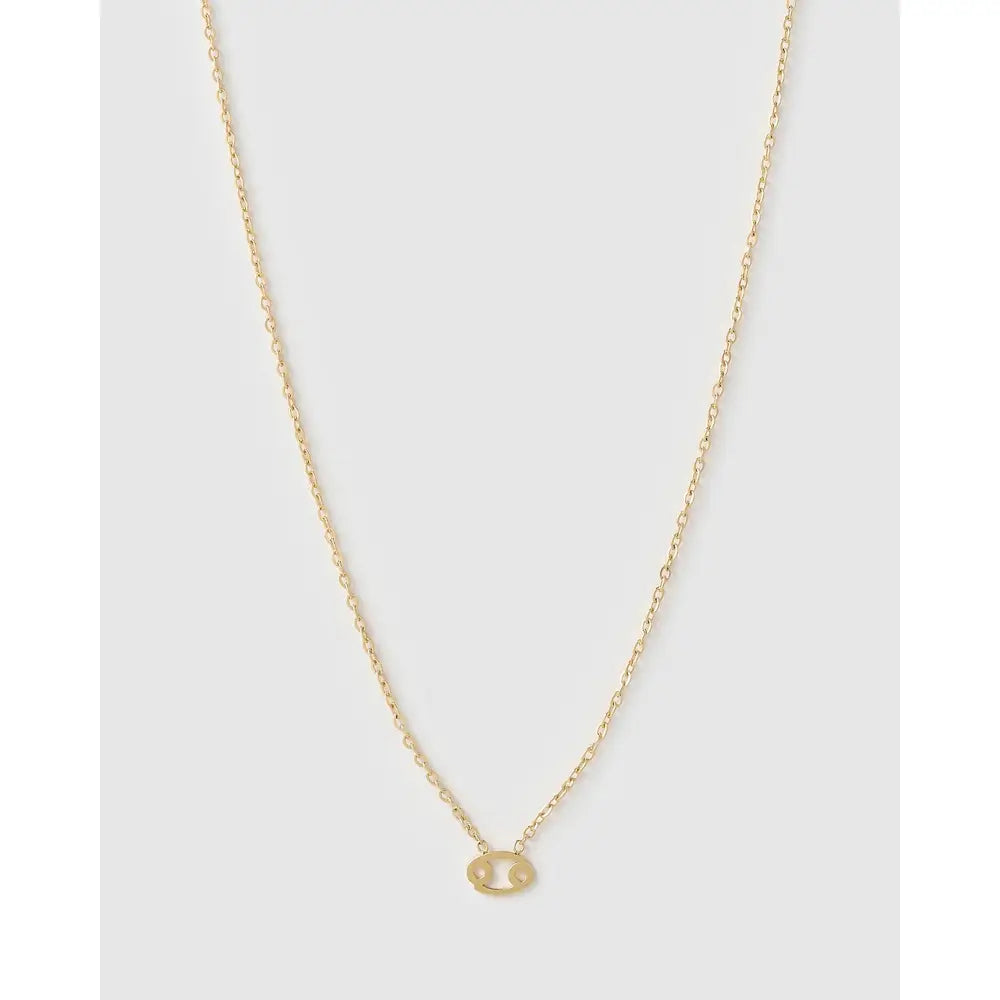 Mini Zodiac Necklace - Gold / Cancer - Necklaces