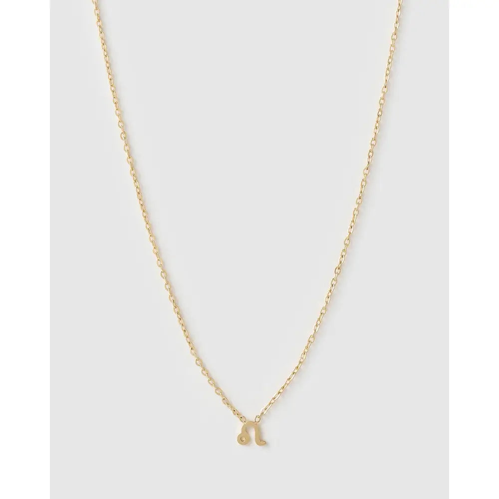 Mini Zodiac Necklace - Gold / Leo - Necklaces