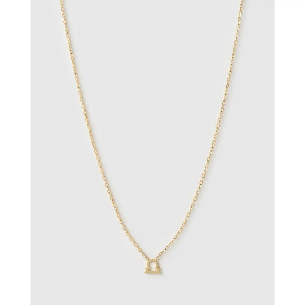 Mini Zodiac Necklace - Gold / Libra - Necklaces