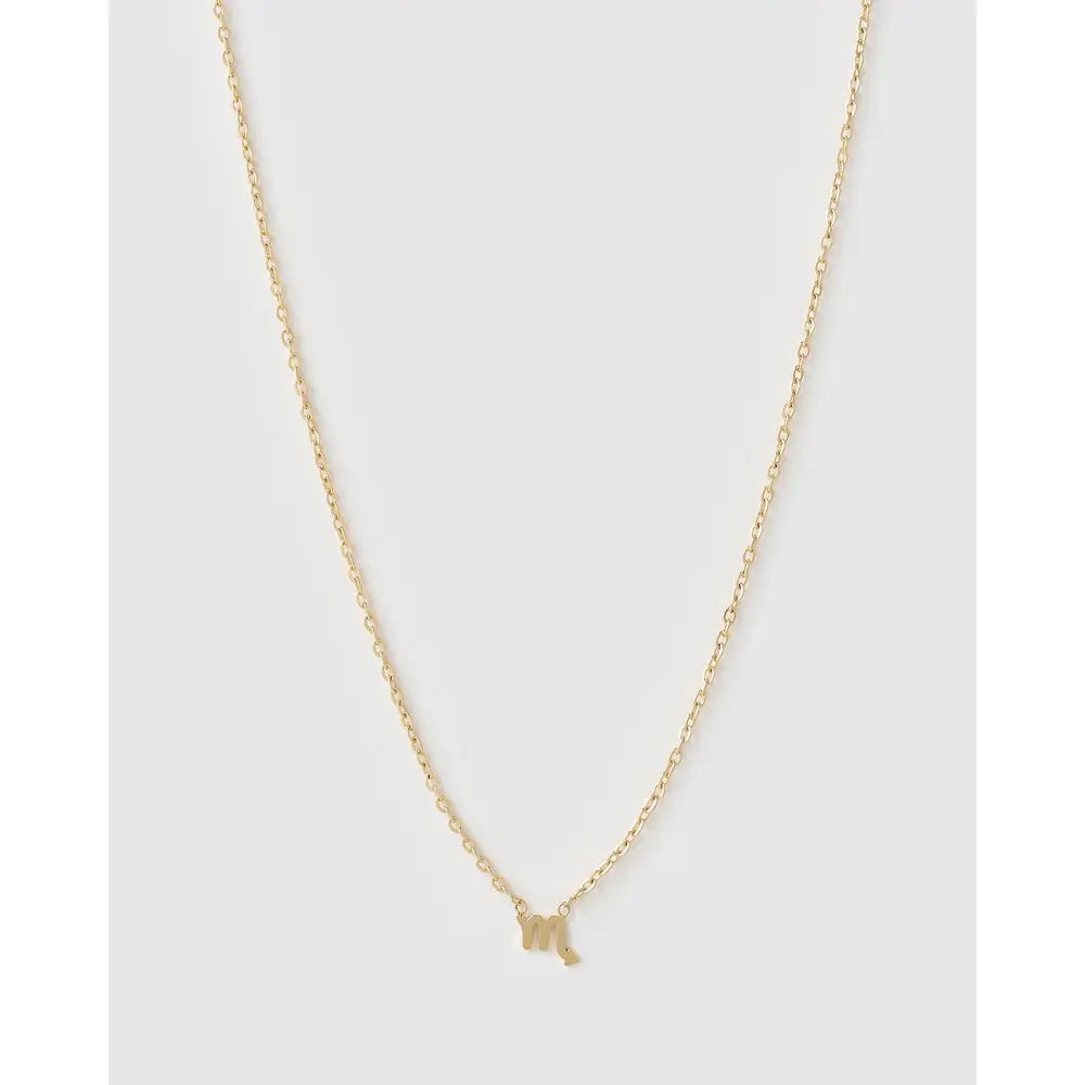 Mini Zodiac Necklace - Gold / Scorpio - Necklaces