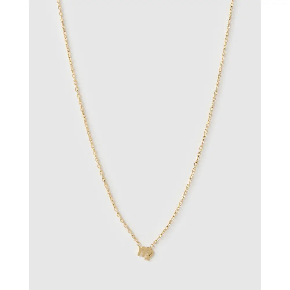 Mini Zodiac Necklace - Gold / Virgo - Necklaces