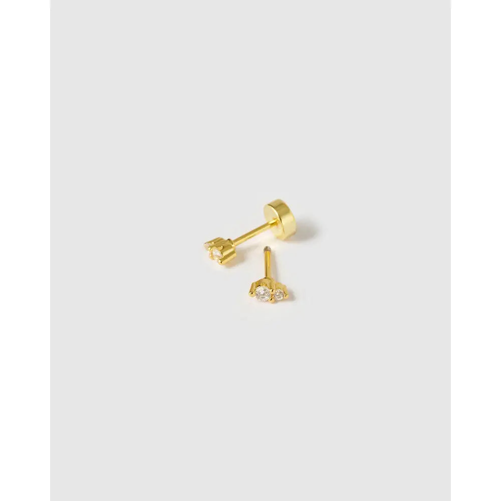 Mischa Flat Back Earrings - Earrings