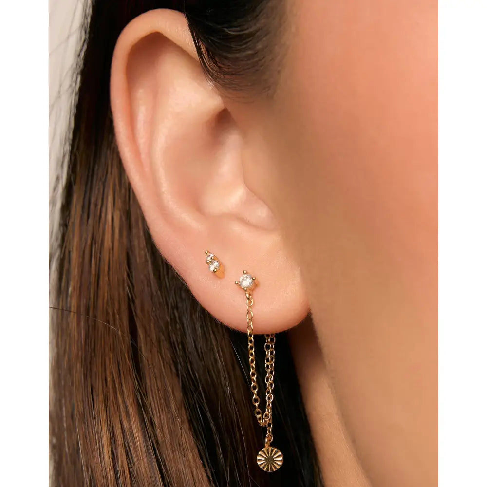 Mischa Flat Back Earrings - Earrings