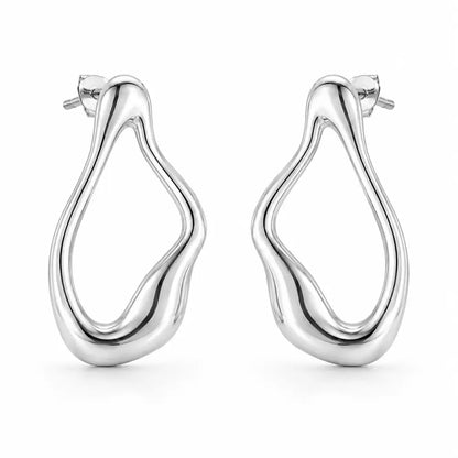 Mishka Stud Earrings - Silver - Earrings