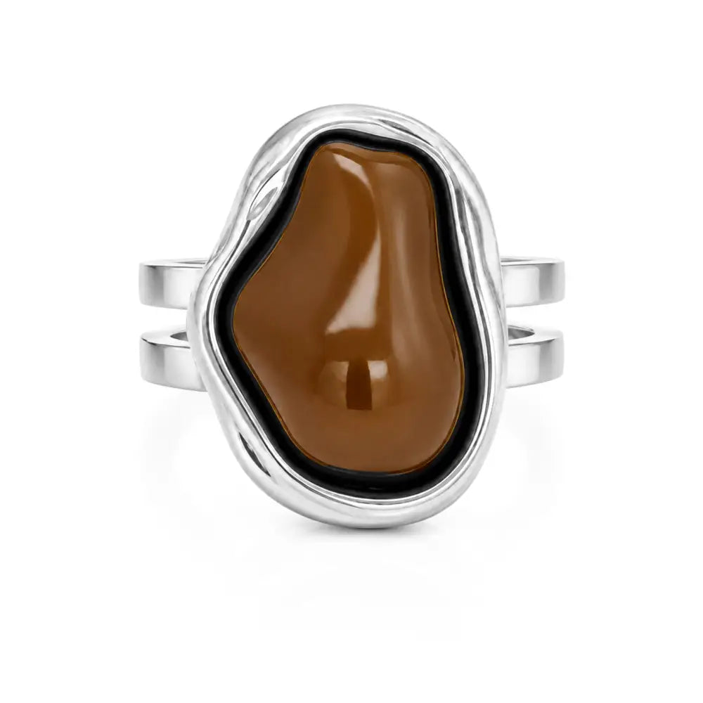 Mocha Ring - Silver / 6 - Rings