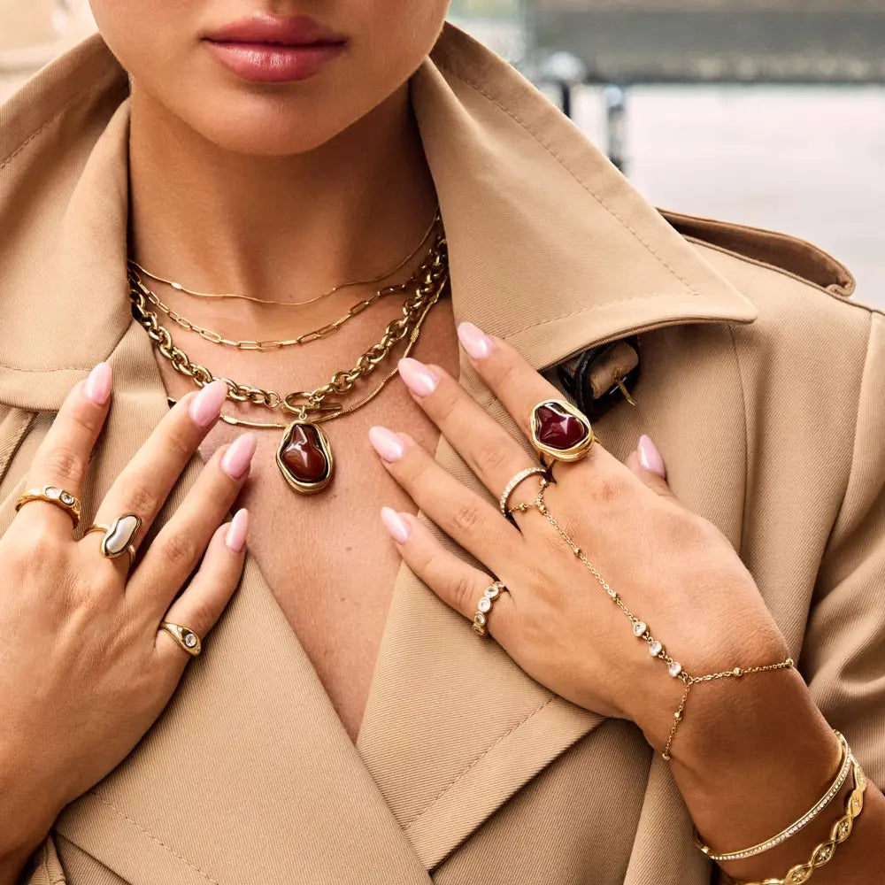 Mocha TBar Necklace - Necklaces
