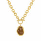 Mocha TBar Necklace - Gold - Necklaces