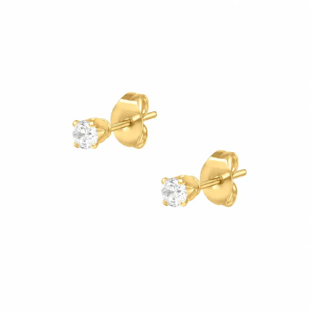 Molly Stud Earrings - Gold / 3mm - Earrings