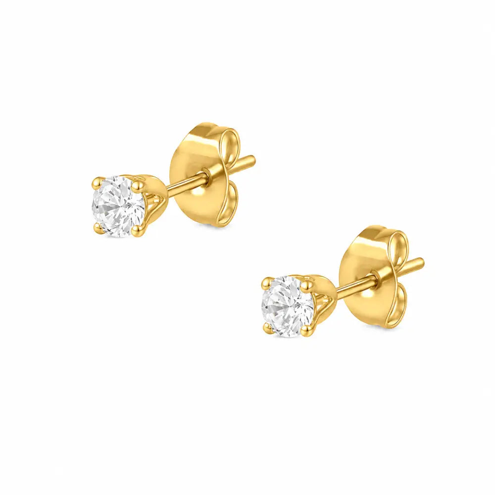 Molly Stud Earrings - Gold / 4mm - Earrings