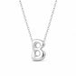 Molten Initial Necklace - Silver / A - Necklaces