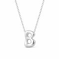 Molten Initial Necklace - Silver / A - Necklaces
