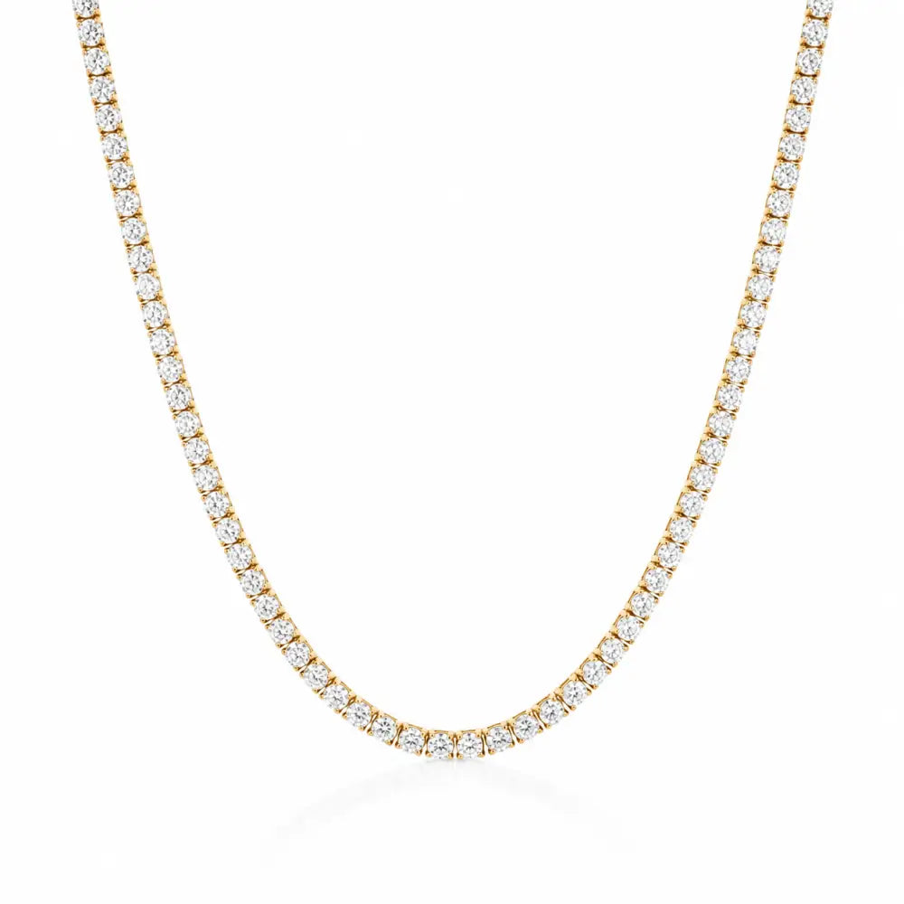 Monroe Tennis Necklace - Gold - Necklaces