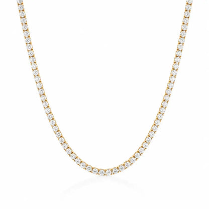 Monroe Tennis Necklace - Gold - Necklaces