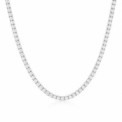 Monroe Tennis Necklace - Silver - Necklaces