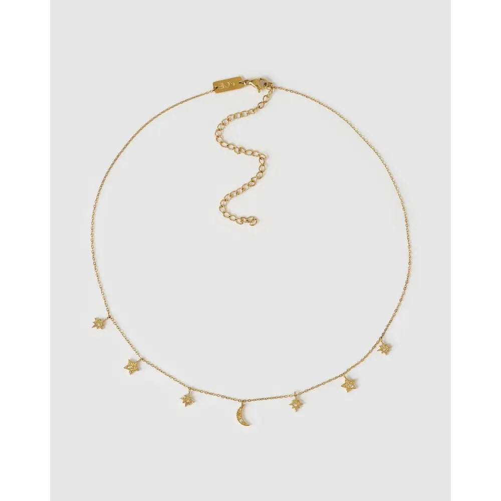 Moondust Gold Charm Necklace - Necklaces