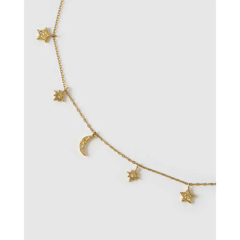 Moondust Gold Charm Necklace - Necklaces