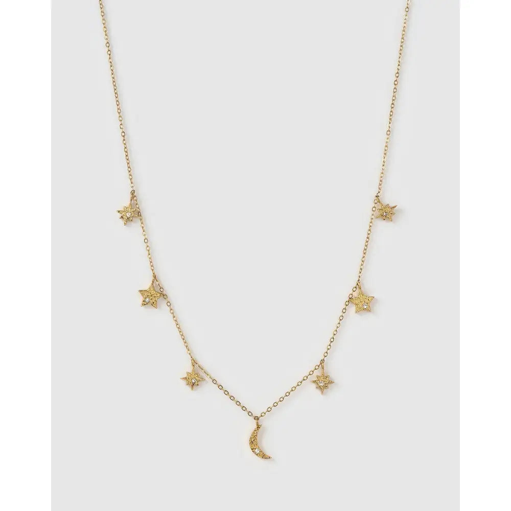 Moondust Gold Charm Necklace - Necklaces