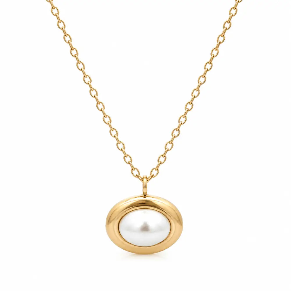 Morgan Pearl Necklace - Gold - Necklaces