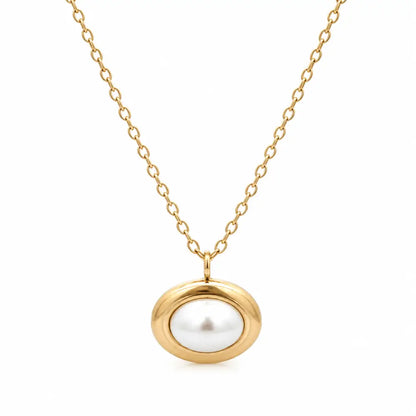 Morgan Pearl Necklace - Gold - Necklaces