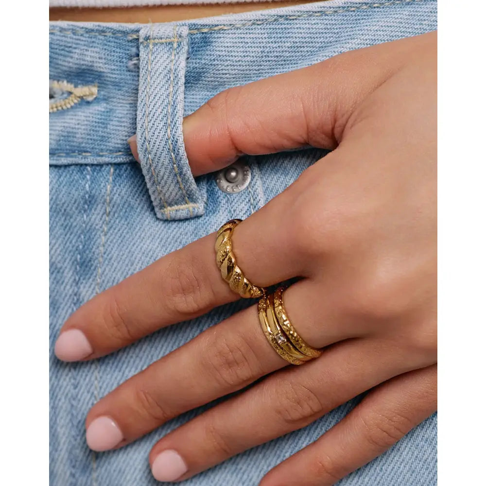 Nahla Gold Ring - Rings