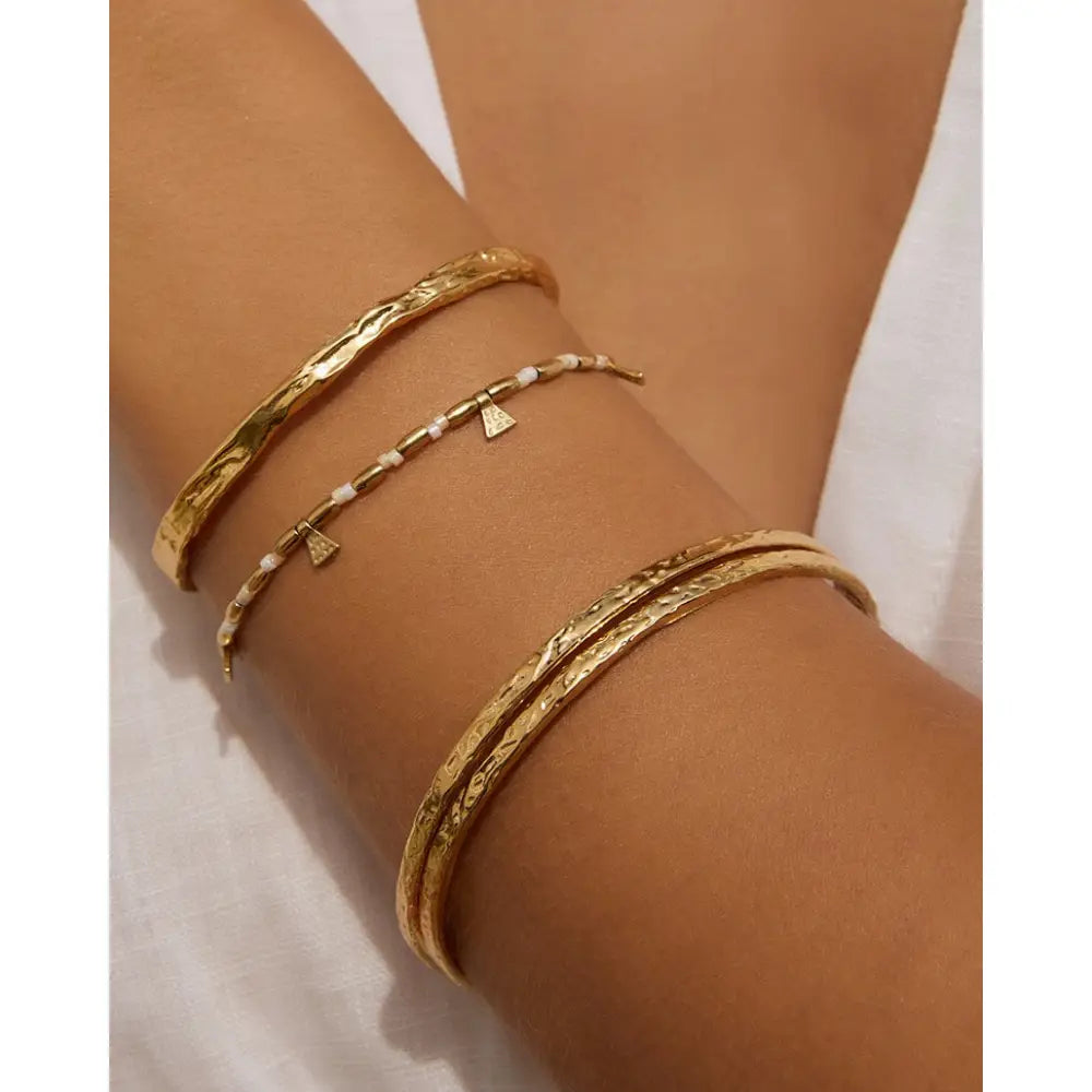 Natalia Gold Bracelet - Vanilla - Bracelets