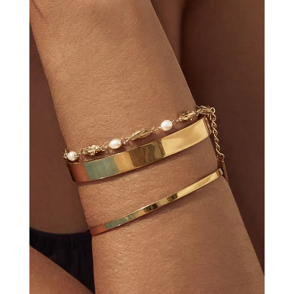 Nate Gold Bracelet - Large - Bracelets