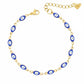 Nazar Evil Eye Bracelet - Gold / Blue - Bracelets