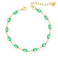 Nazar Evil Eye Bracelet - Gold / Green - Bracelets