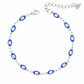 Nazar Evil Eye Bracelet - Silver / Blue - Bracelets
