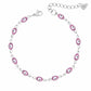 Nazar Evil Eye Bracelet - Silver / Purple - Bracelets