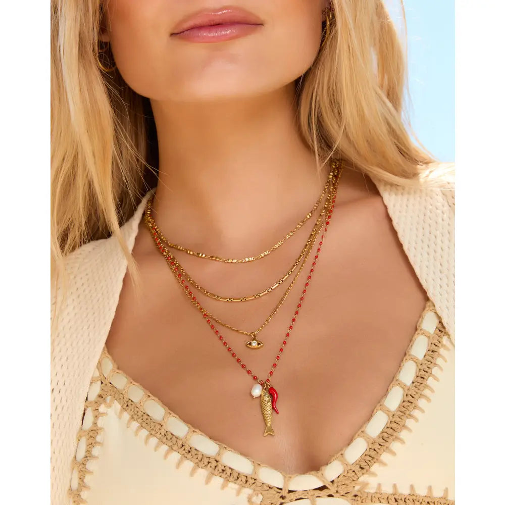 Noa Gold Necklace - Necklaces