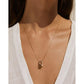 O Charm Gold Necklace - Necklaces