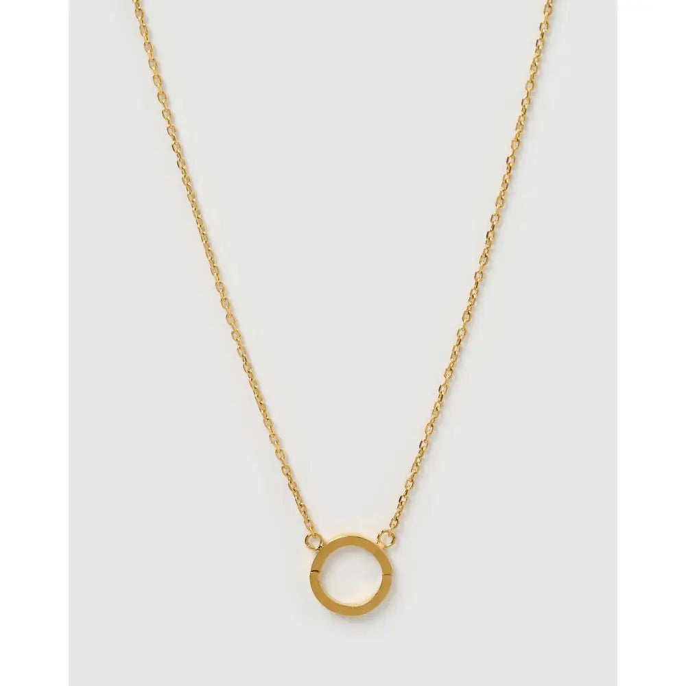O Charm Gold Necklace - Necklaces