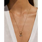 O Charm Gold Necklace - Necklaces