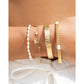 Onyx White & Gold Two-Tone Bracelet - Gold - Bracelets
