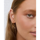 Opal Chain Gold Huggie Earrings - Earrings