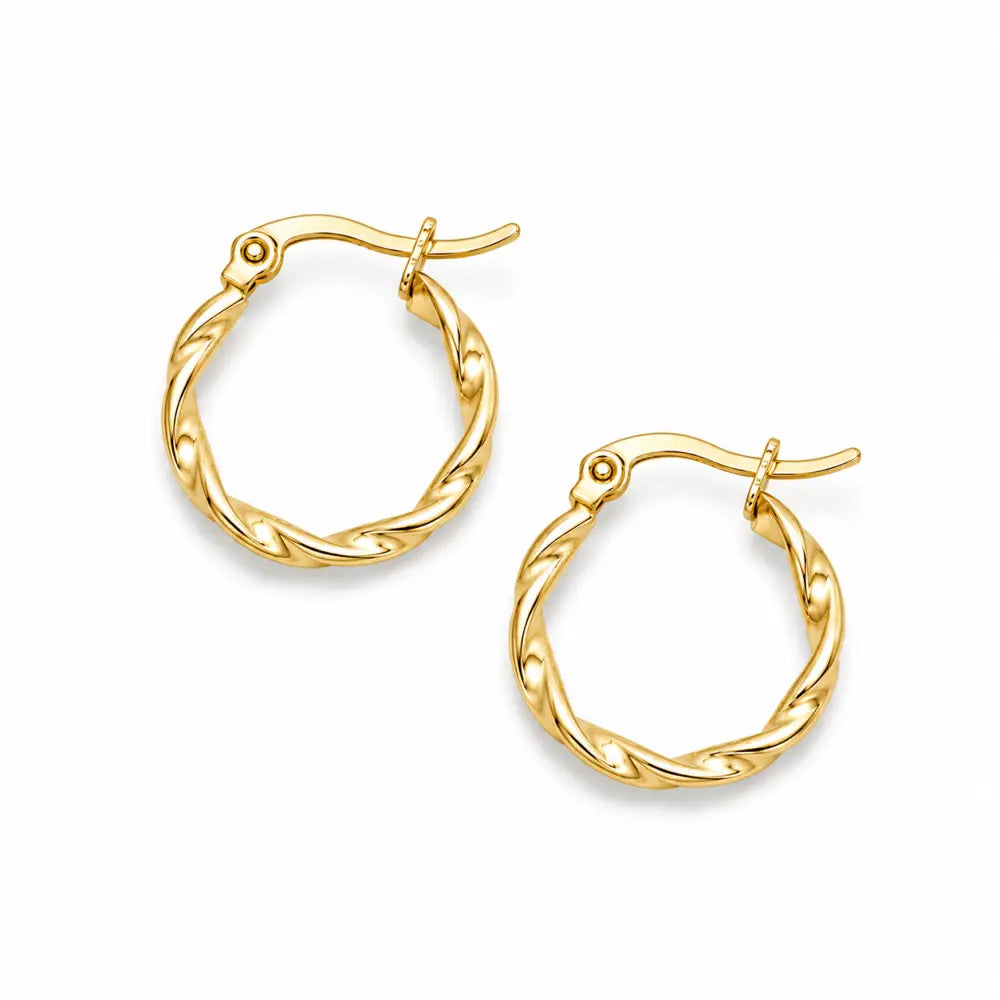 Ophelia Hoop Earrings - Gold / Small - Earrings