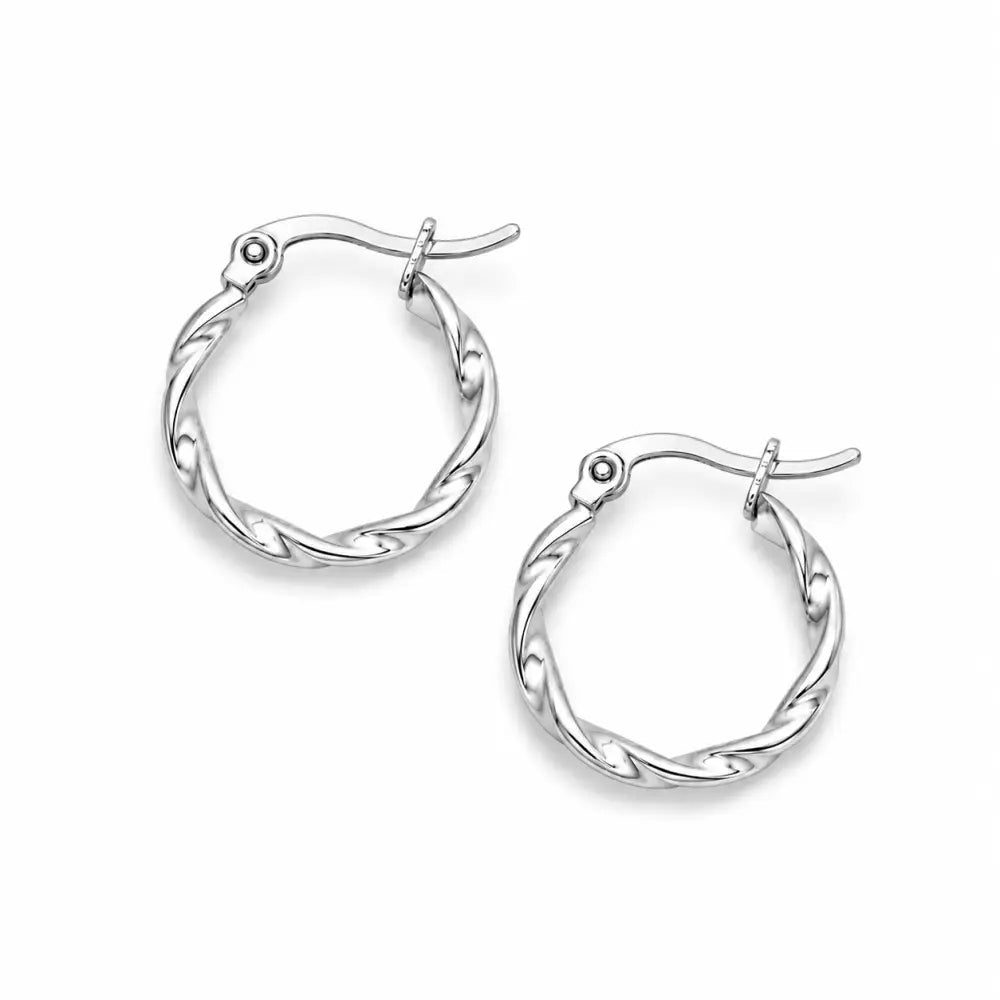 Ophelia Hoop Earrings - Silver / Extra Small - Earrings