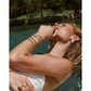 Ophelia Mother Of Pearl Gold Earrings - Earrings